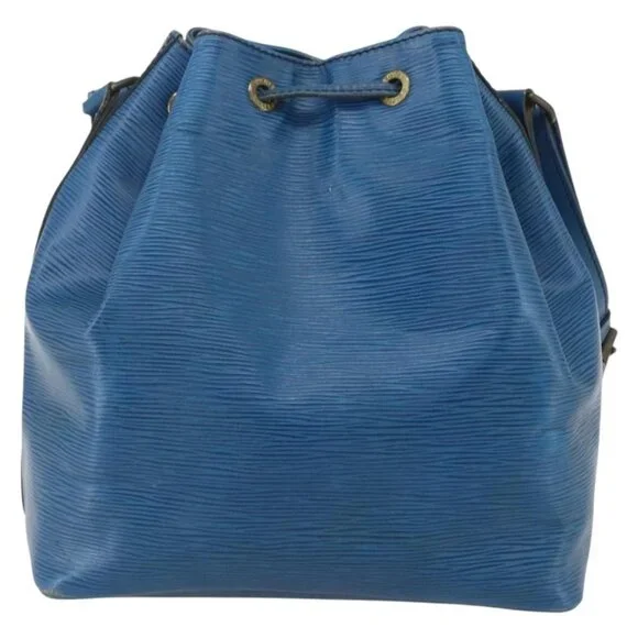 LOUIS VUITTON Epi Petit Noe Shoulder Bag Blue M44105 LV Auth ka741